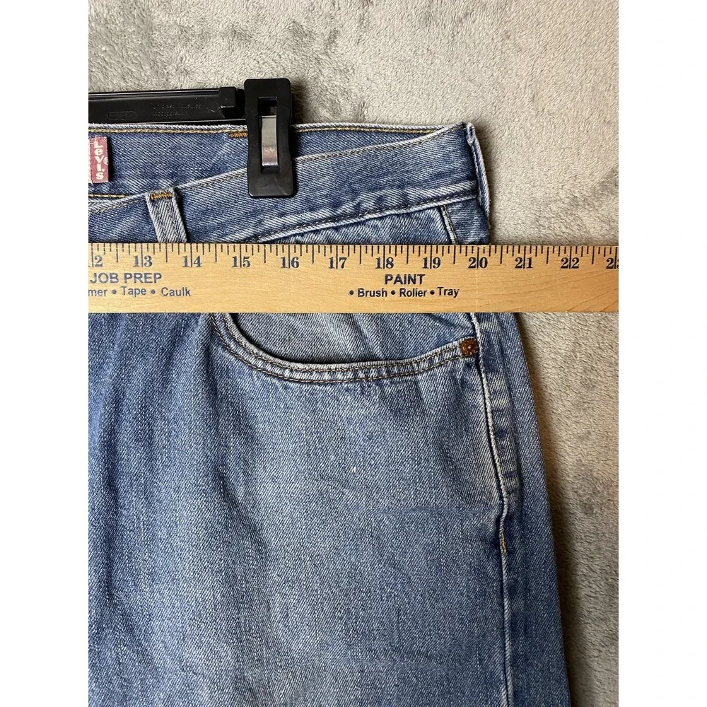 Levi's Mens 505 Jeans 40x29 Regular Fit Blue Denim